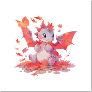 Autumn Leaf Dragon Posters and Art